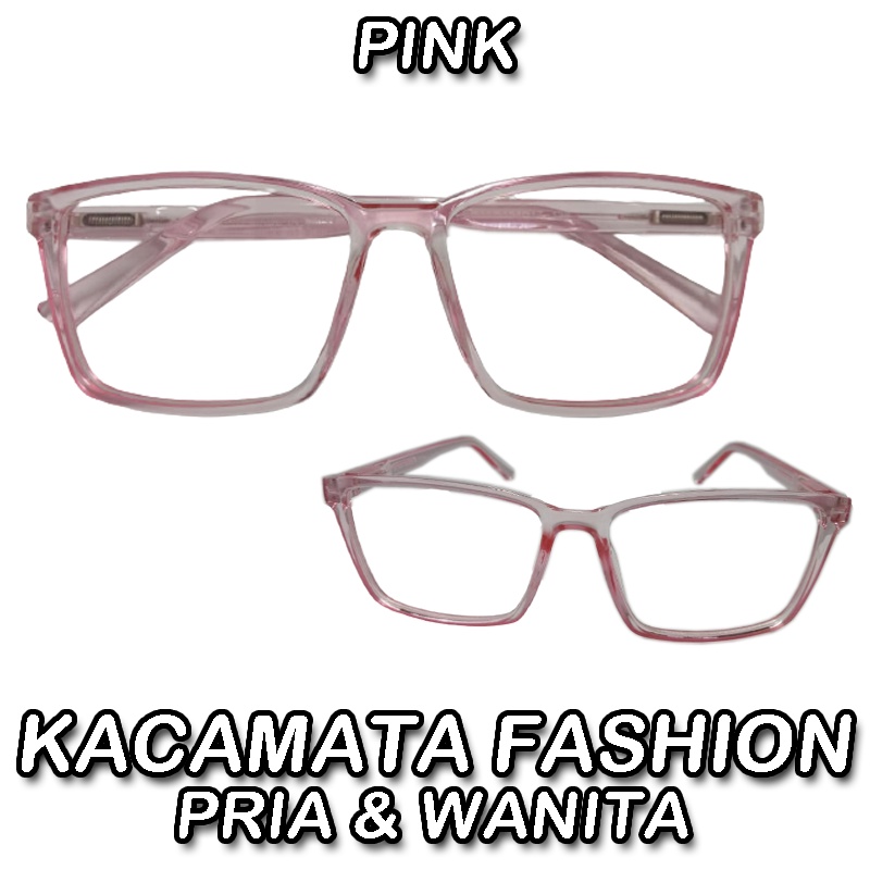 Promo Termurah Kacamata Fashion Transparan Pria Wanita Petak Unisex Sunglasses Lensa Transparan Import Kacamata Gaya Cewek Cowok Kacamata Normal Kacamata Dewasa