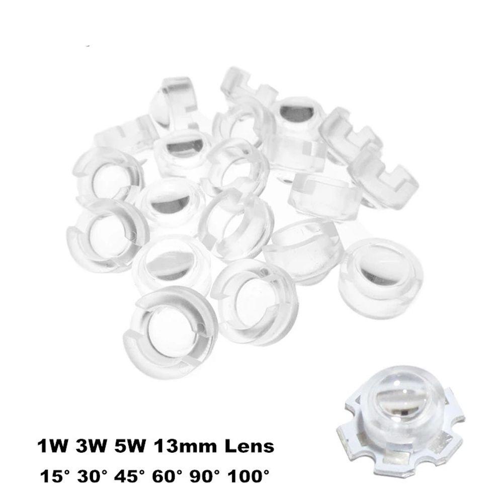 QUINTON Lensa LED Lensa Optik LED PCB Collimator Lens Cembung Lensa Akrilik15 30 45 60 90 Lensa 100 Derajat Untuk IR CCTV Lensa Mini