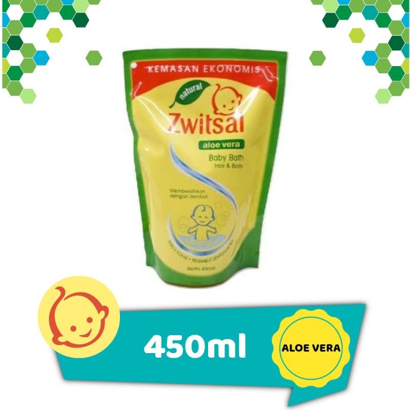 sabun dan shampoo baby bath zwitsal hair and body refill