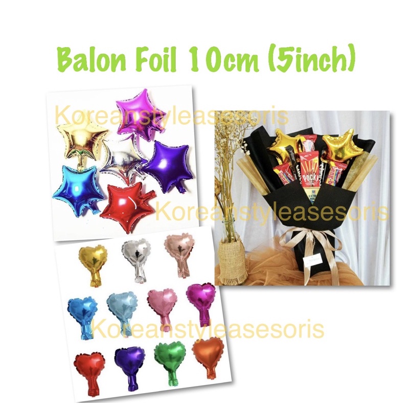 Balon Foil 10cm (5 inch)  glossy