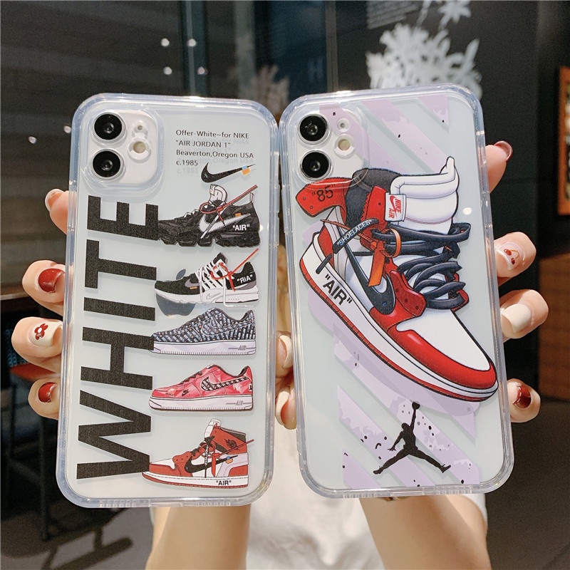 Soft Case Pelindung Desain Sneakers AJ Untuk Apple X Ipnone 12 Pro Max 7XR 11