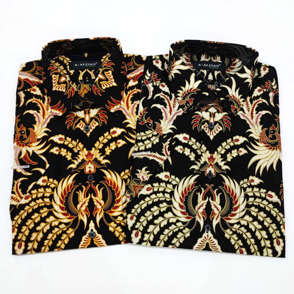 Kemeja ALISAN Batik Slim Fit Lengan PENDEK ( seri Ayam )