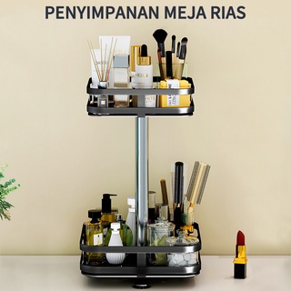 （COD) 2/3 Susun Rak Bumbu Putar Berputar 360 Derajat Rak Bumbu Dapur Stainless Rotate Kitchen Spice Rack Organizer Penyimpanan rak serbaguna