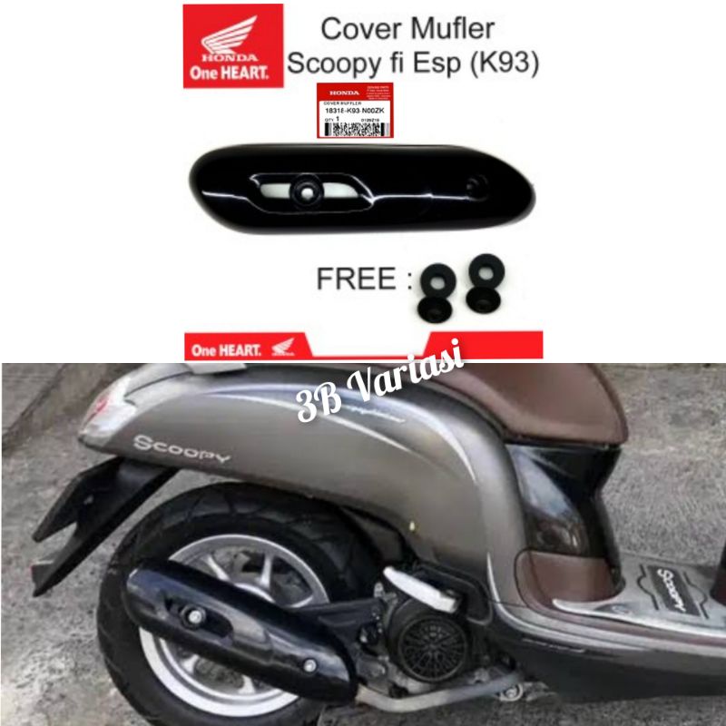 Tutup Tameng Knalpot Scoopy Fi New Honda Scoopy Tahun 2017 - 2019 Original Honda