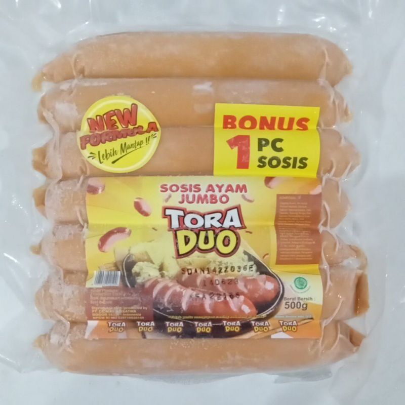 TORA DUO SOSIS AYAM JUMBO 500GR /7Pcs