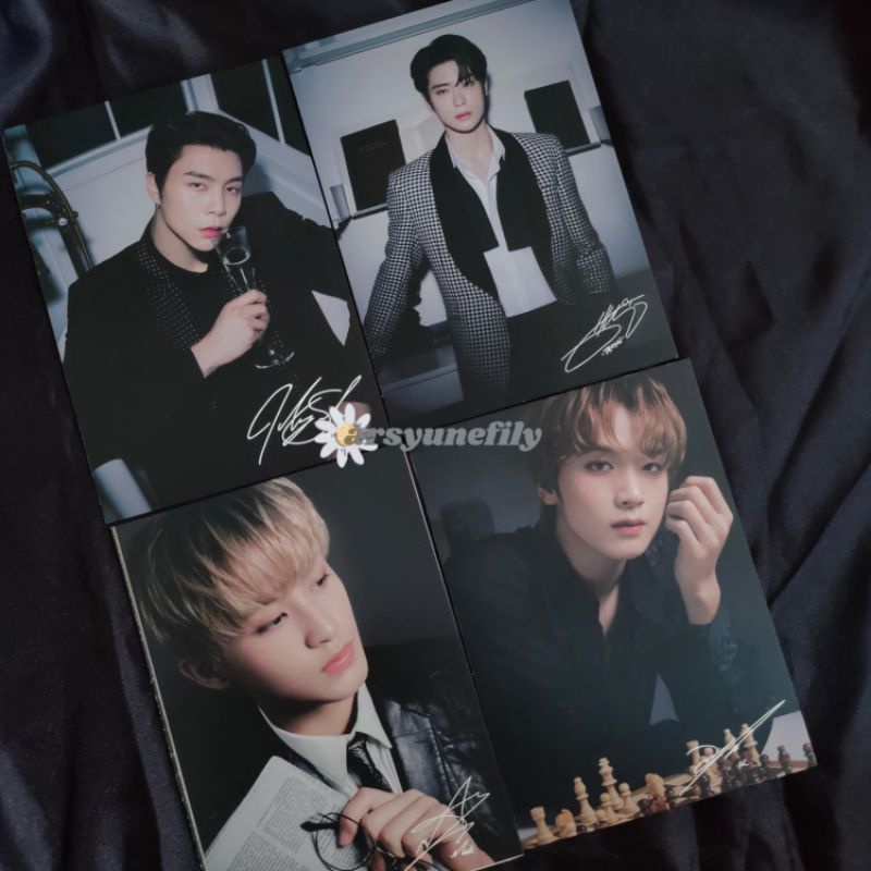 NCT 127 JOHNNY JAEHYUN MARK HAECHAN PHOTOBOOK POSTCARD NATURE REPUBLIC NATREP JAPAN VERS / TUXEDO