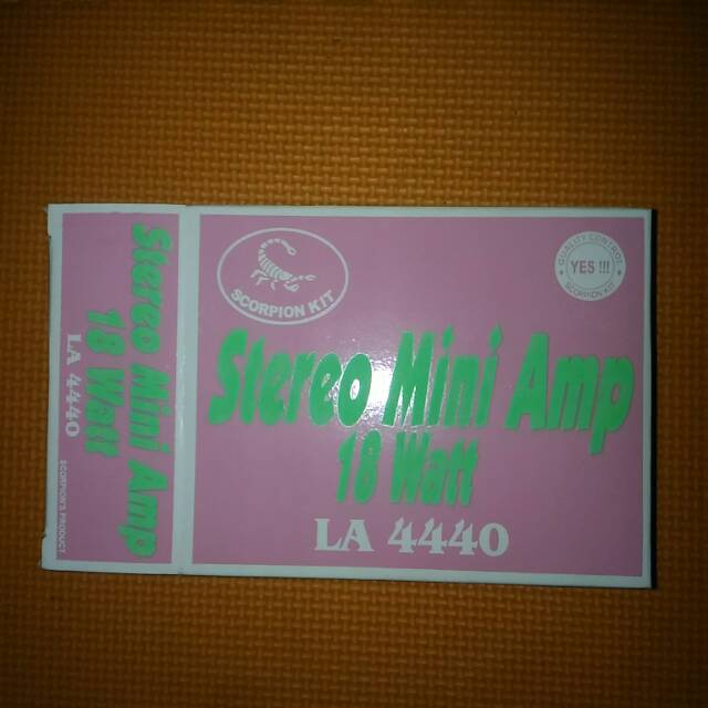 Stereo Mini Amplifier 18 Watt LA 4440 Merk Scorpion Kit
