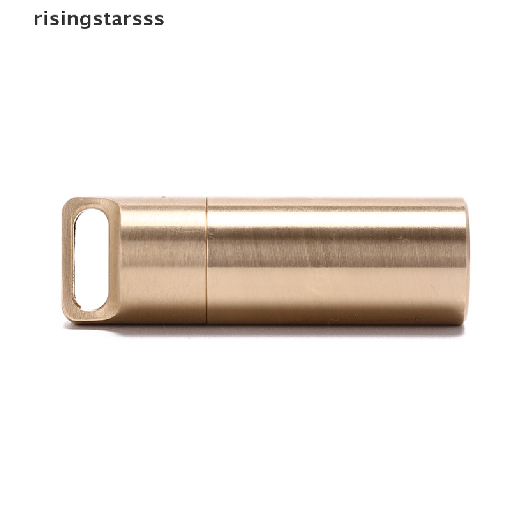 Rsid Span-new Tahan Air outdoor metal survival pill match edc case box container Botol