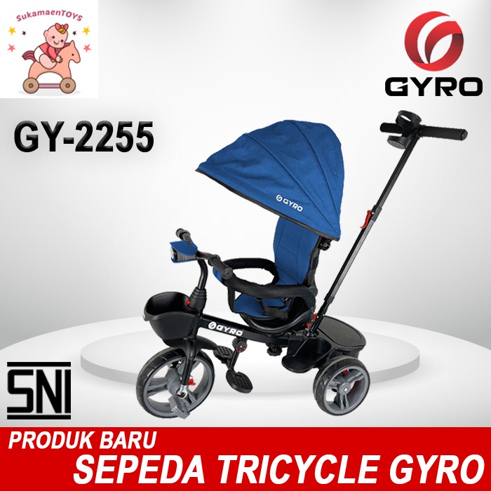 SEPEDA STROLER ANAK GYRO GY-2255 Biru - SNI