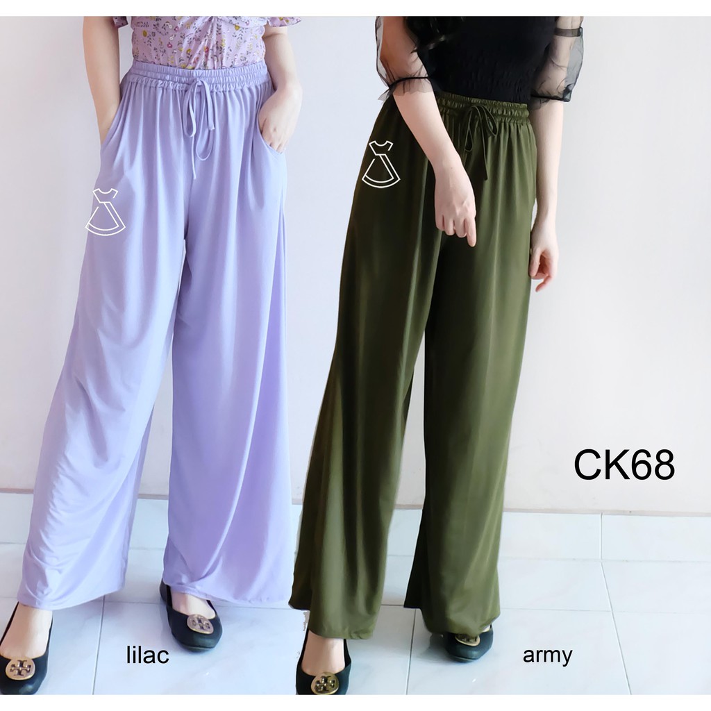 CK68 - CELANA KULOT CASUAL CELANA PANJANG KANTOR WANITA MODERN MURAH