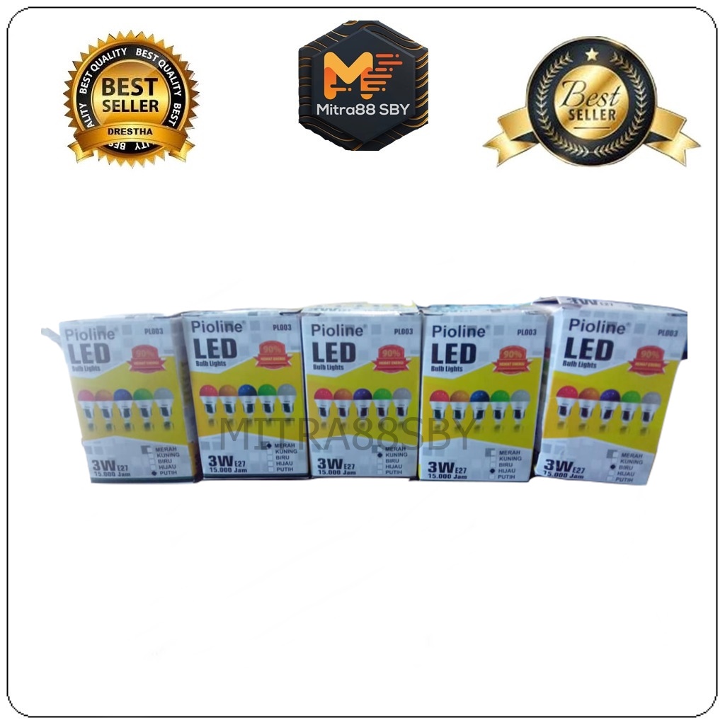 Mitra88sby lampu tidur led warna 3w ( lampu warna 3w )