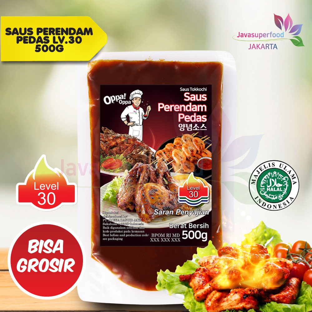 Saus Perendam Pedas Tokkochi Saus Buldak Pedas 500g Level 30 Oppa-Oppa