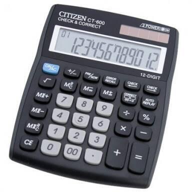 Citizen Ct-600J Desktop Calculator/Kalkulator Meja