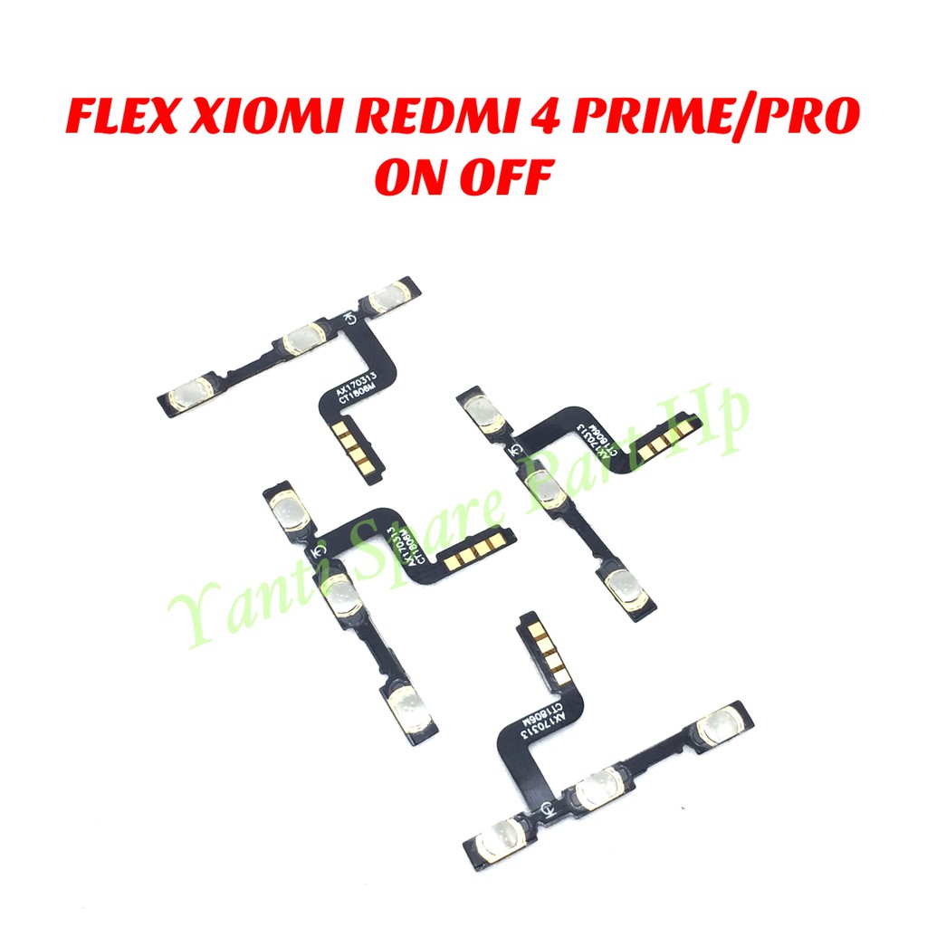 Flexible On Off Xiaomi Redmi 4 Prime 4 Pro Original Terlaris New