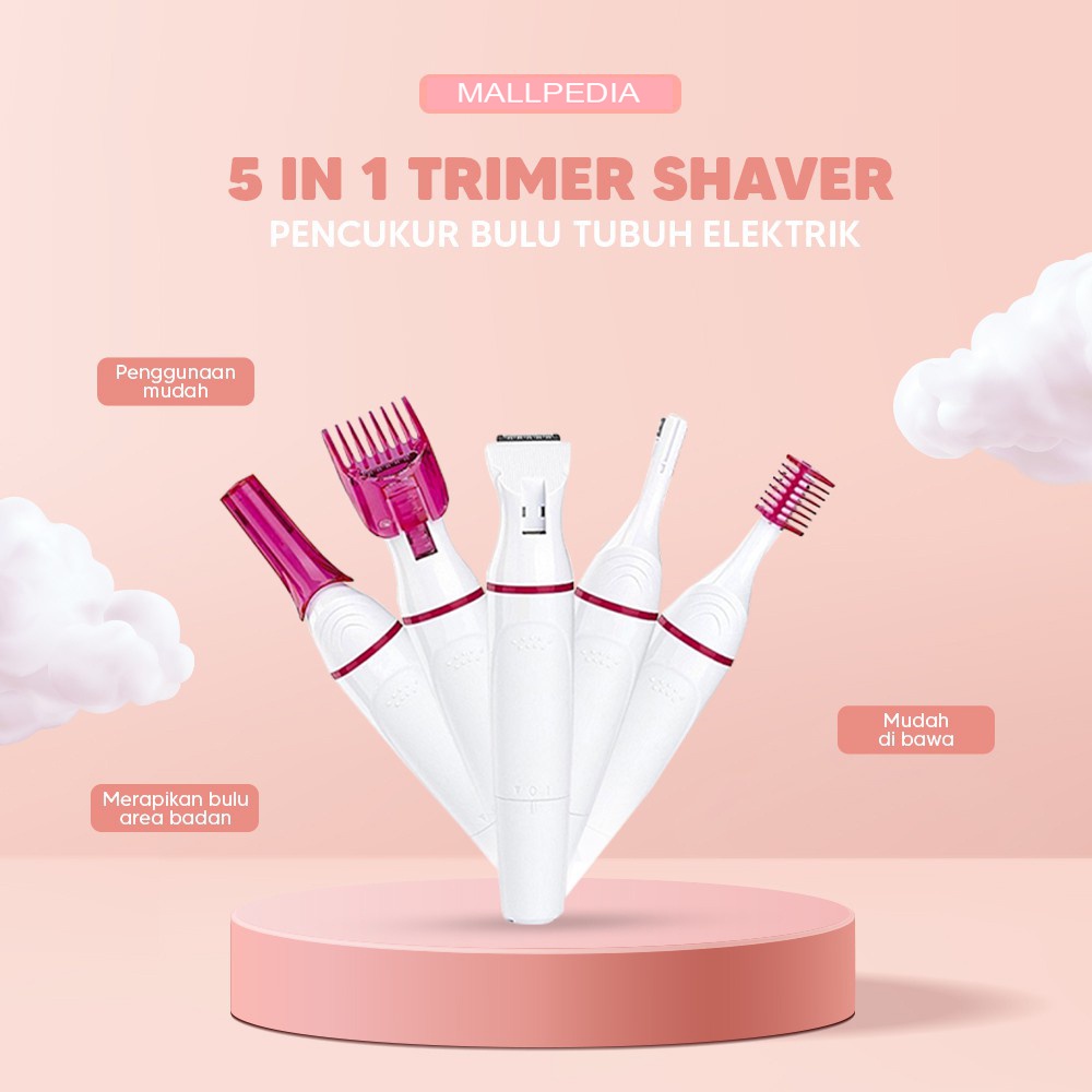 Alat Pencukur Bulu Kemaluan Kumis Ketiak Rambut 5in-1 Trimmer Shaver Elektrik Gn-062  MPRO2