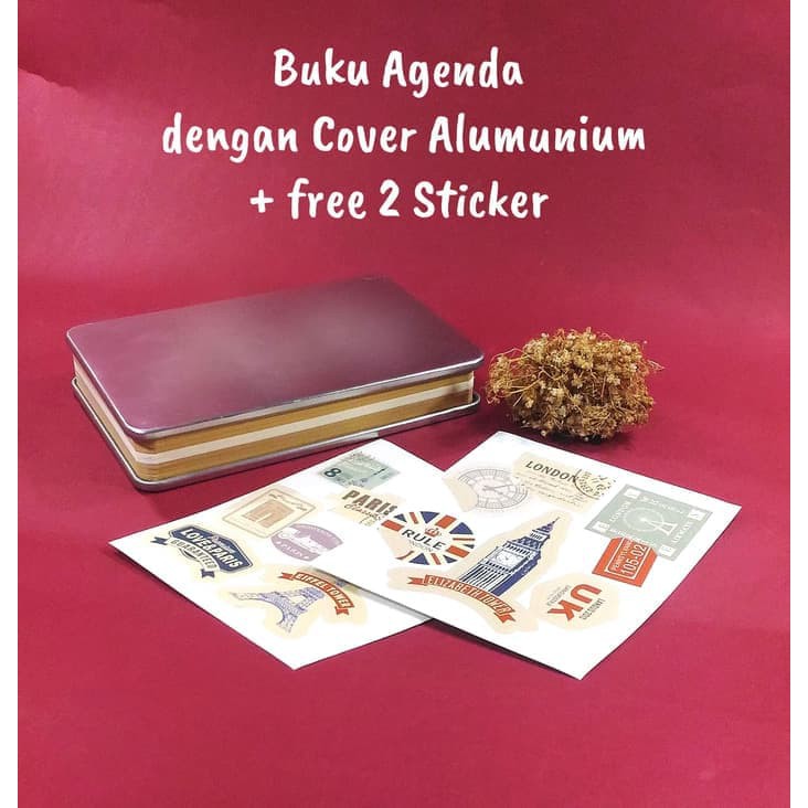 

Buku Agenda Unik / Notebook Cover Alumunium - Elegant Vintage