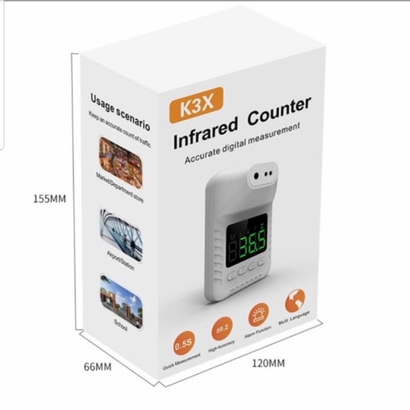 K3X PENGUKUR SUHU INFRARED COUNTER TERMOMETER