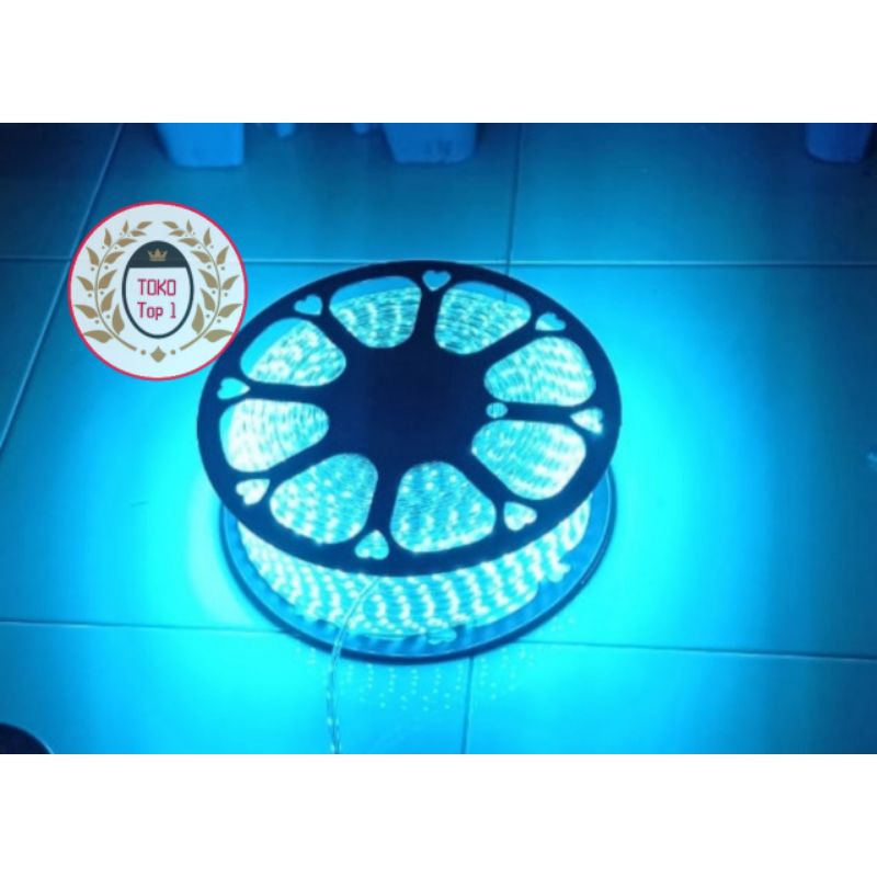 LED STRIP SELANG 220V 8 WATT/METER SUPER TERANG 5050 ICE BLUE/ pink /LED PLAFON/ETALASE/LAMPU GAPURA