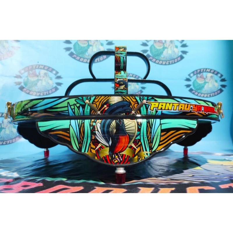 Tebok sangkar murai pvc bermotif nomer 2,tebok murai nomer 2 dm 58