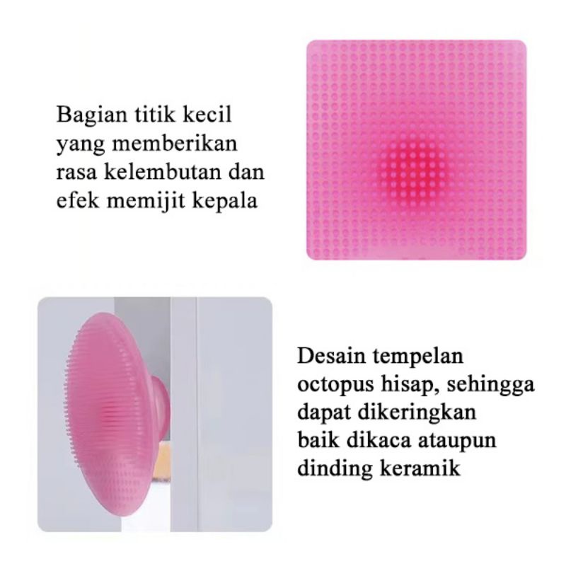 [rumahbayipdg] Sikat kepala bayi sikat mandi bayi bahan silicone