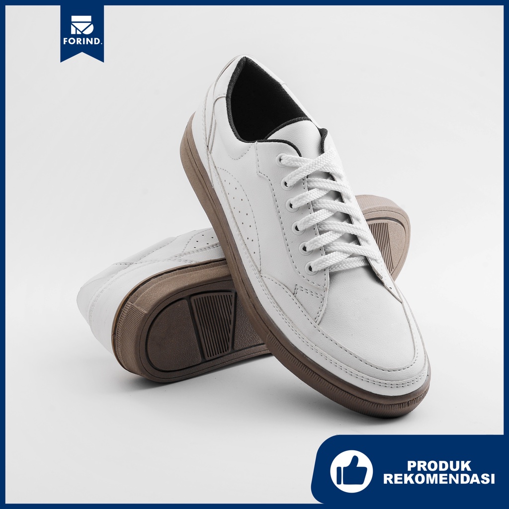 Jose White Gum | Sepatu Sneakers Pria Casual Polos Original Putih Cowok Ori Footwear | FORIND x ARF