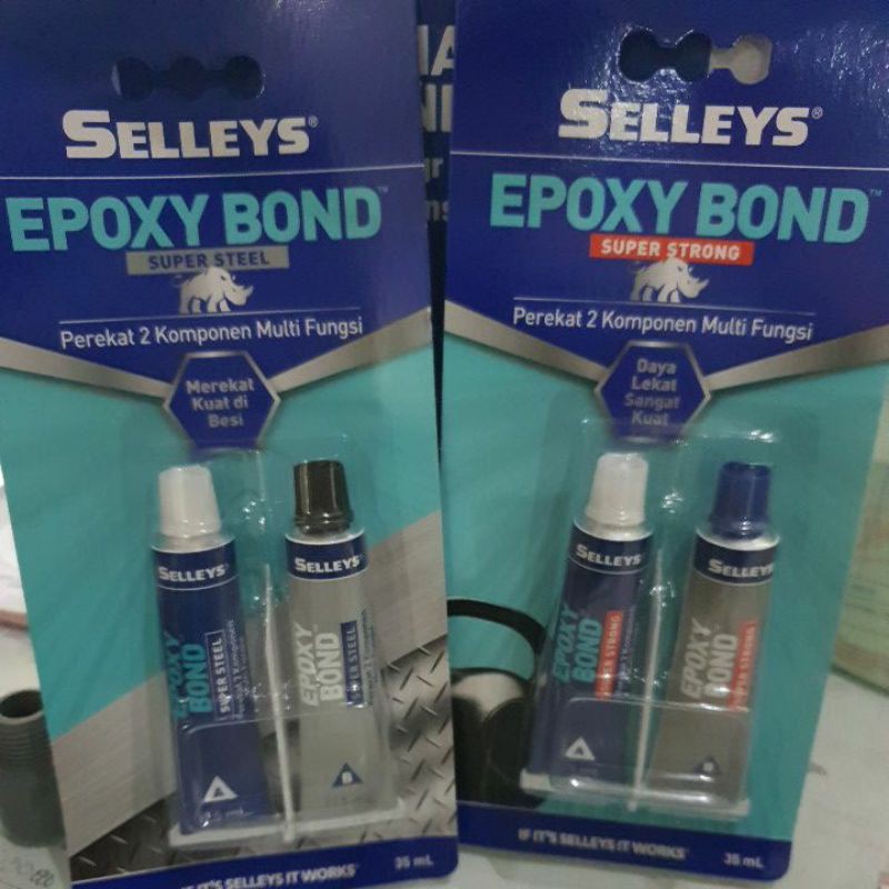 

LEM BESI SELLEYS LEM EPOXY BOND "SUPER STRONG & SUPER STEEL" 2 KOMPONEN