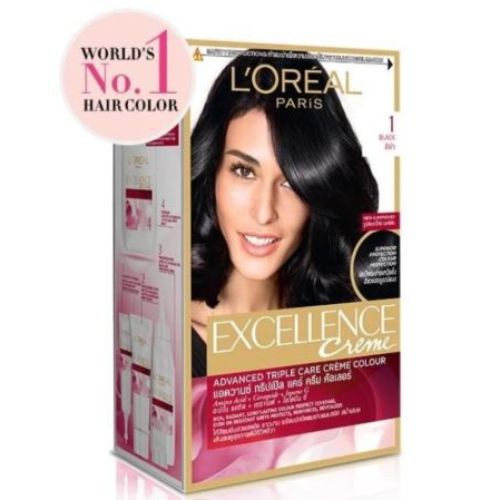 Loreal Excellence Hair Color Hitam Alami 1