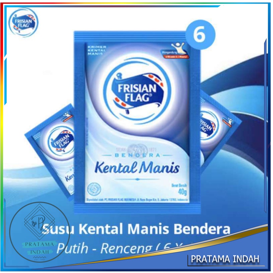 

Susu Bendera Frisian Flag Kental Manis Putih & Coklat @40g (6 sachet)