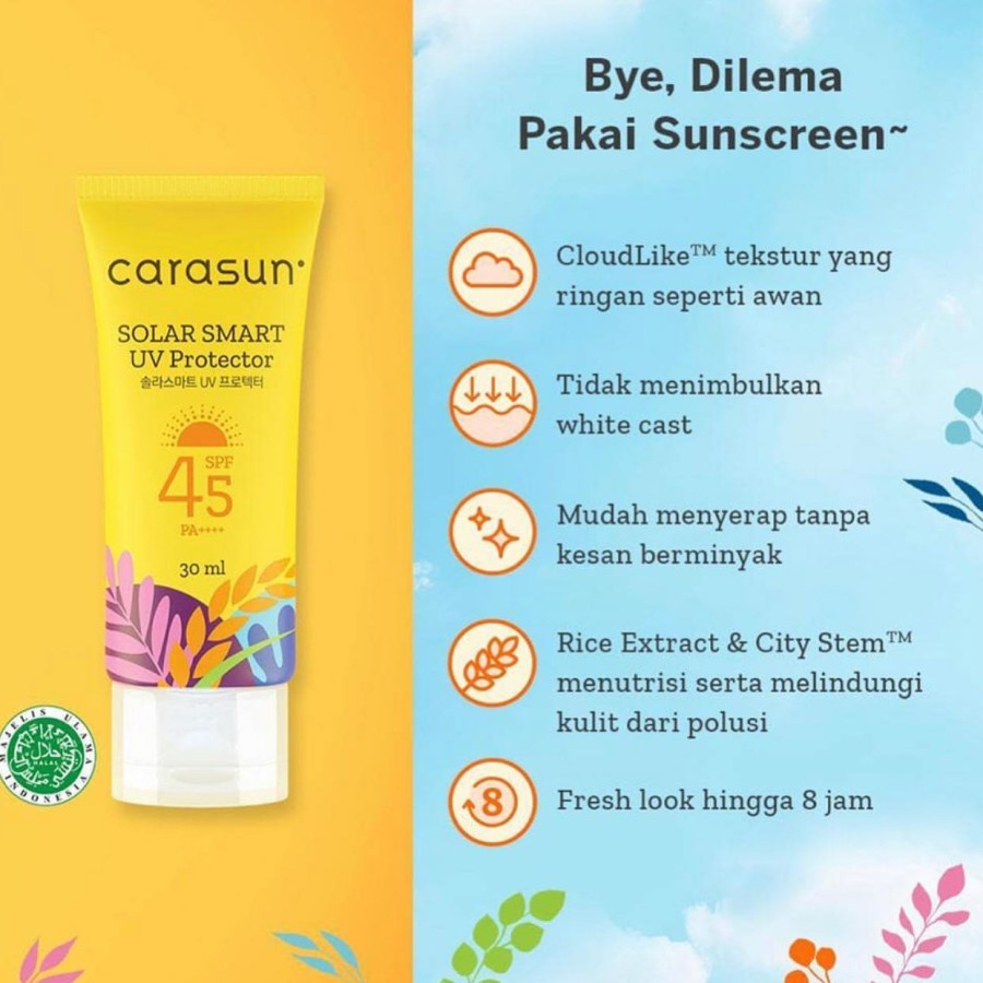 Khas Jaya Carasun Solar Smart UV Protector 30 ml BPOM Sunblock