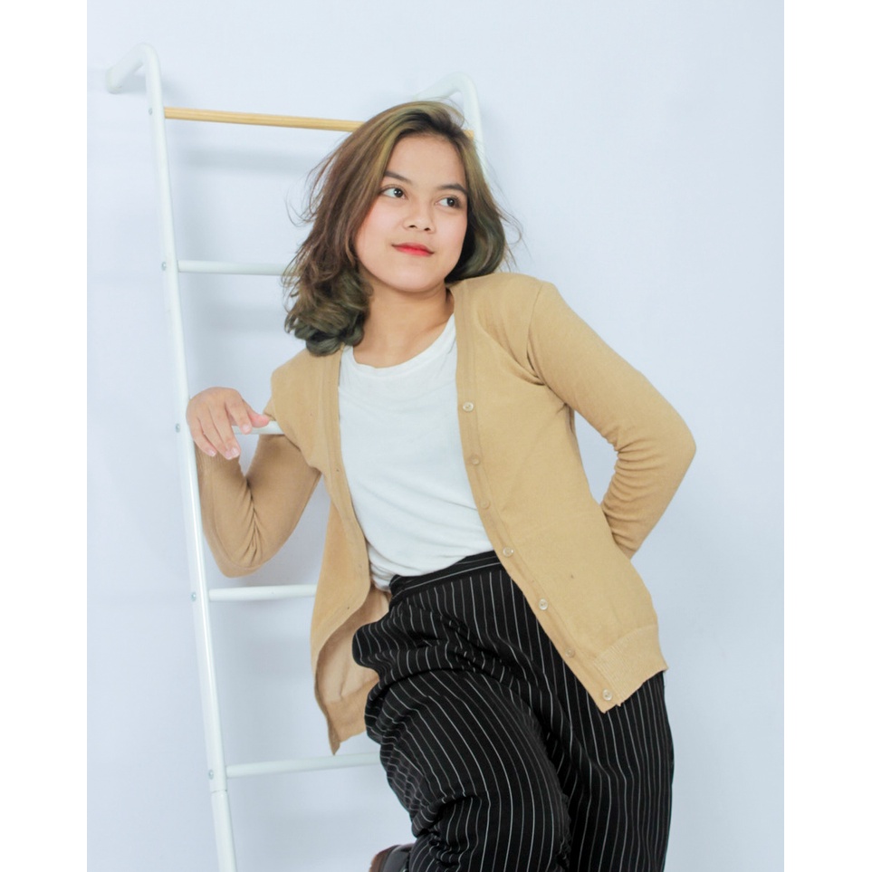 KALILA - BASIC Cardigan Rajut Wanita Dewasa | Kardigan Rajut Cewek