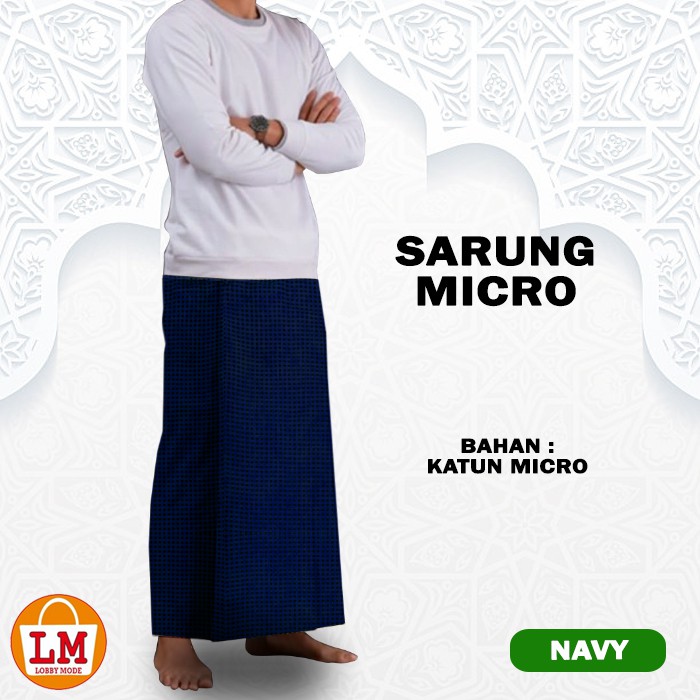 TERMURAH TERBARU Fashion Pria Muslim SARUNG MICRO Bahan Katun Micro Ukuran Jumbo Dewasa LMS 24239