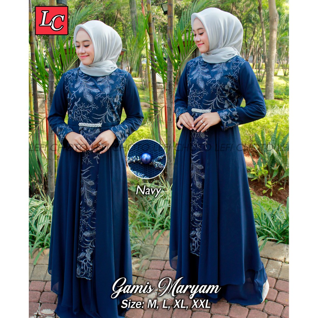 Kebaya Gamis maryam Lima Pilihan Warna