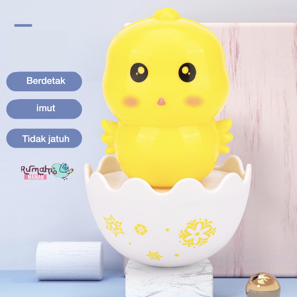 Baby Bebek MINI Cute Tumbler Toy Mainan Bayi merangkak bersuara