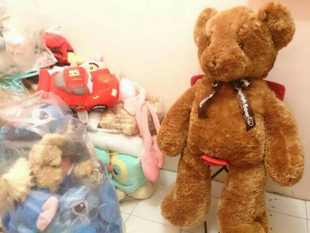 Bonek teddy bear house pita besar giant jumbo 1meter bahan lembut