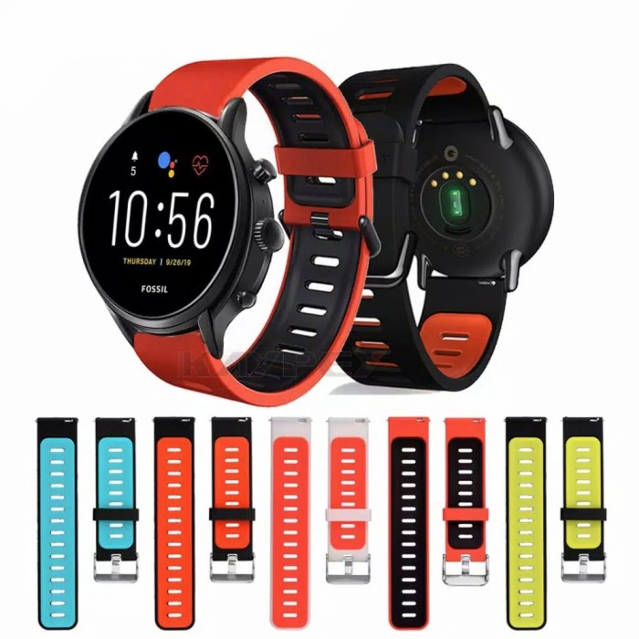 TALI JAM TANGAN SILICONE RUBBER TYPE 1 22MM STRAP FOSSIL GEN 5 WATCH