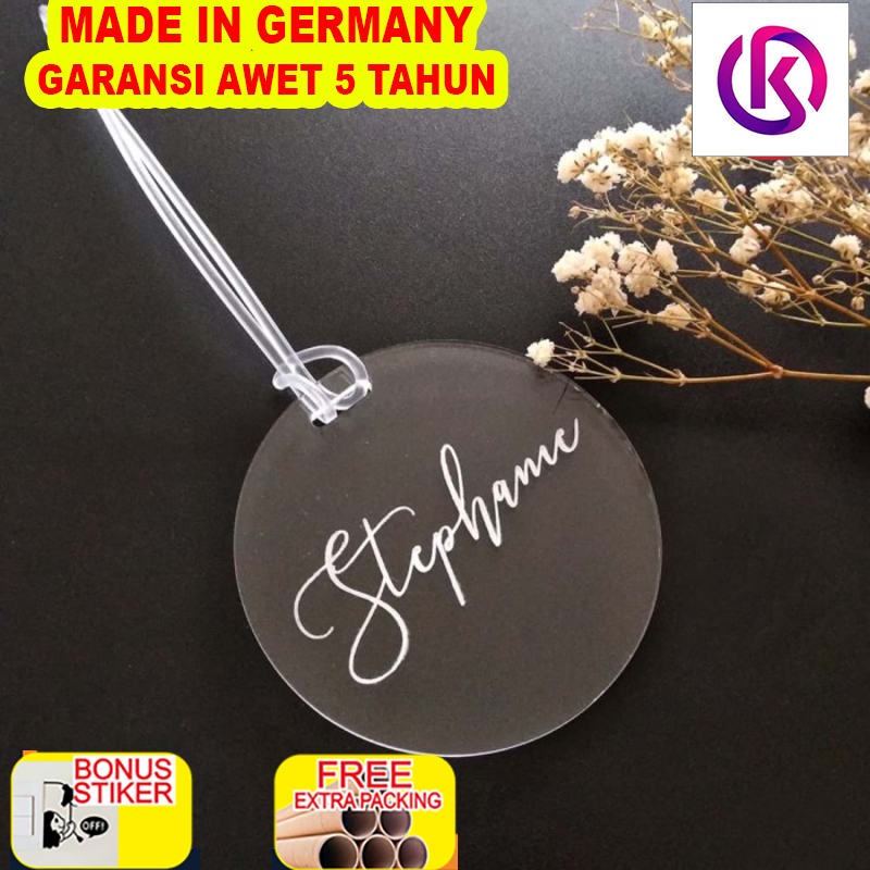 

Grosir Acrylic Tag Custom | Bag Tag Akrilik | Hampers Tag Akrilik | Acrylic