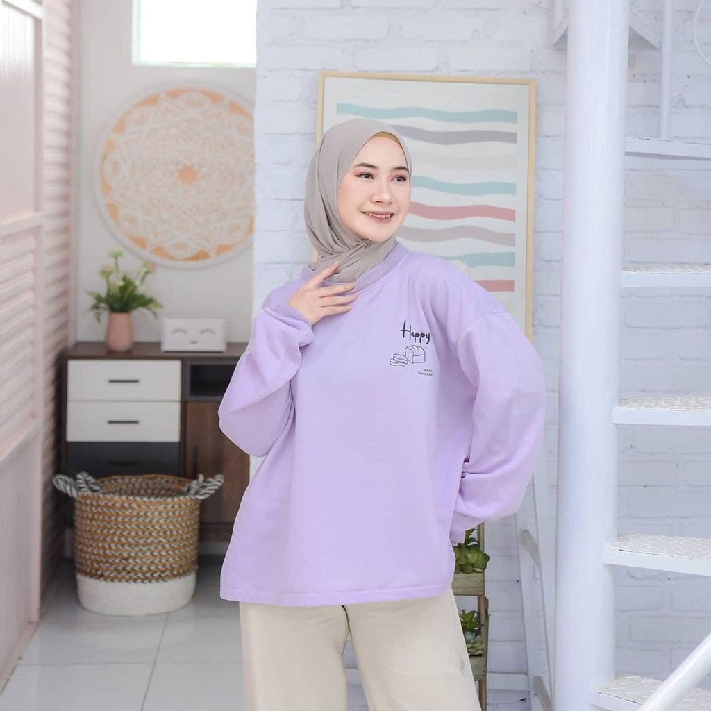 Nara Grosir - Bread XXL Sweater l Sweater Polos l Sweater Pria dan Wanita-8