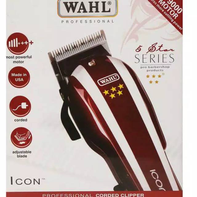 ALAT/MESIN CUKUR RAMBUT ORIGINAL WAHL ICON FIVE STAR V9000 USA
