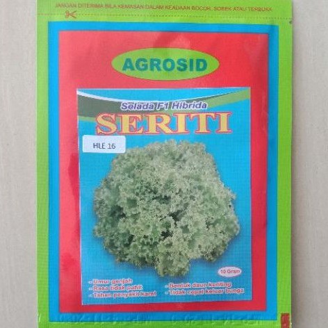 SERITI F1 Benih Selada Keriting Hijau isi 10 gram Bibit Hibrida Agrosid