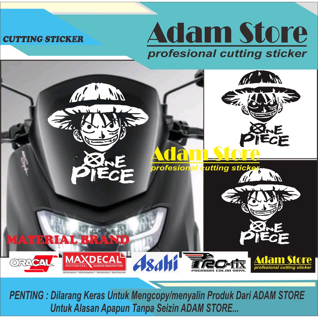 one piece stiker motor nmax stiker motor PCX stiker visor PCX stiker visor nmax Scoopy Vespa sticker