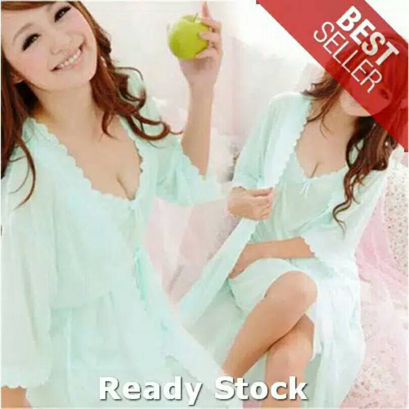 Hot Deal           Setelan Baju Tidur Wanita Cantik | Sleepwear Daster Kimono Seksi