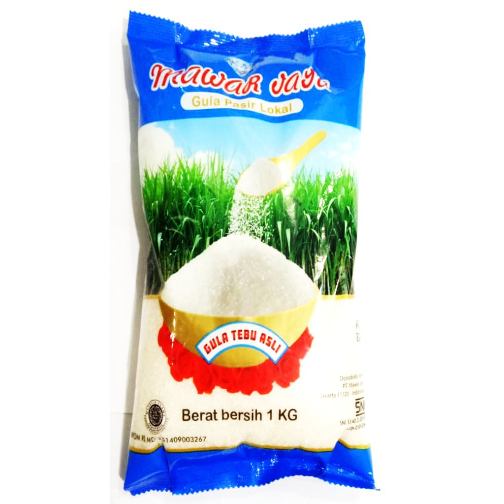 

Mawar Jaya Gula Pasir Lokal 1kg GULA TEBU ASLI