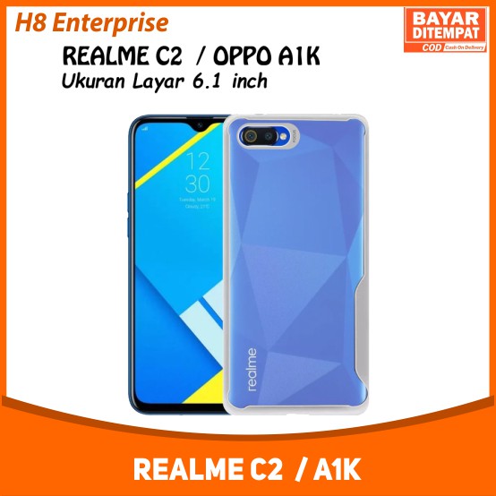 Focus Case Clear Oppo A1K Realme C2 TPU SILICON BACKCASE SOFSHELL