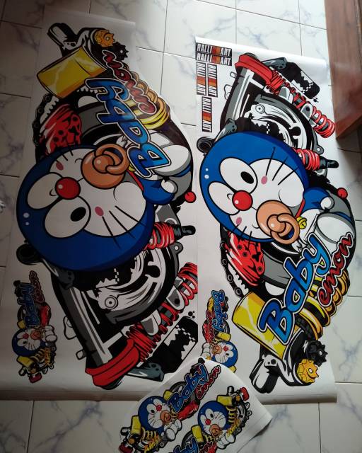 Stiker mobil all varian Decal Baby doraemon PROMO MURAH