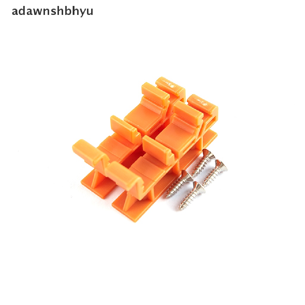 Adawnshbhyu PCB 25mm DIN Rail Mounting Adaptor Papan Sirkuit Bracket Holder Carrier Clips