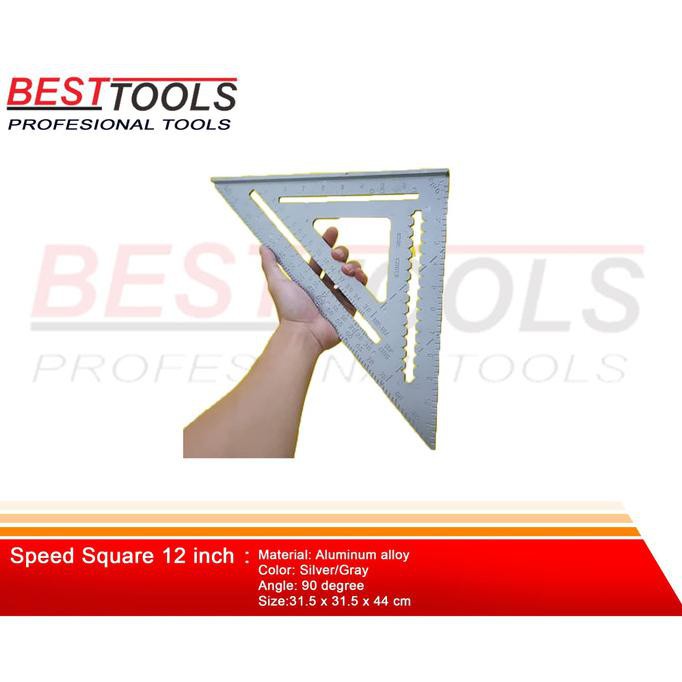 

Speed Square 12 inch Woodworking Penggaris Siku Segitiga Tukang Murah