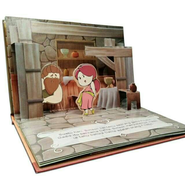 Simson // pop up book // Buku kristen anak