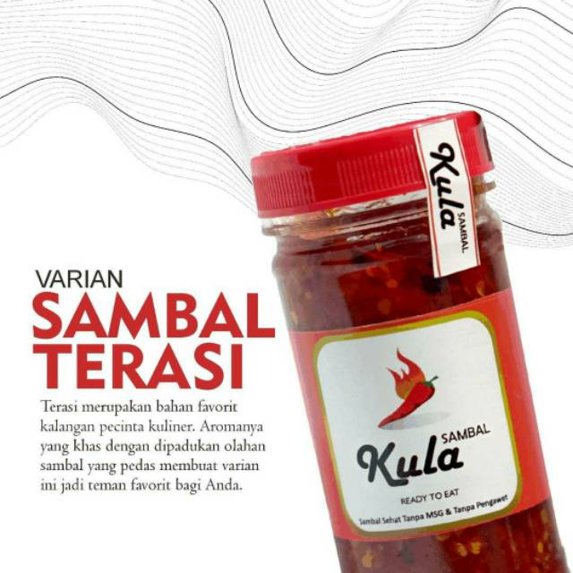 

Sambal Terasi 200gr Sambal Teri / Baby Cumi Special by Sambal Kula