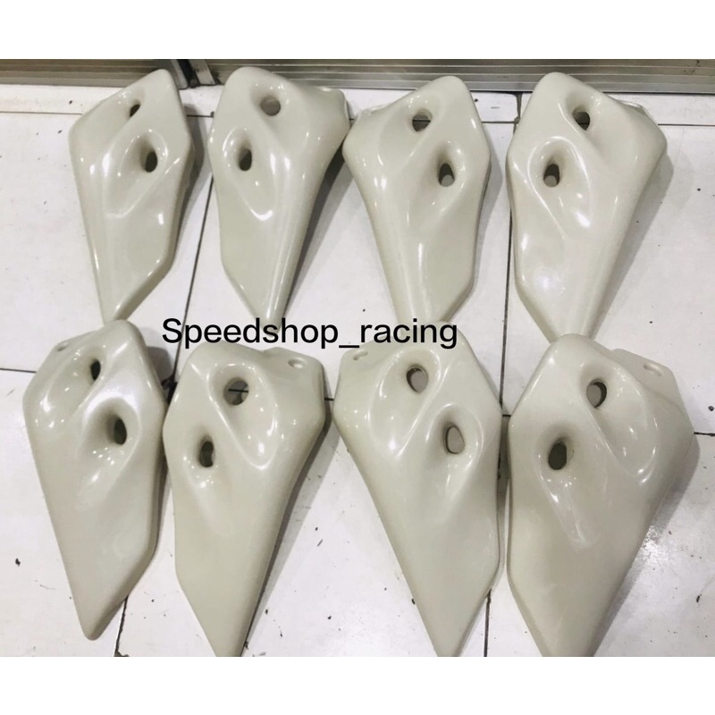 SAYAP VICTOR ABS BIG + BREKET NINJA R SS ORI ORIGINAL THAILAND SIRIP VICTOR BAHAN GADING ABS FIBER