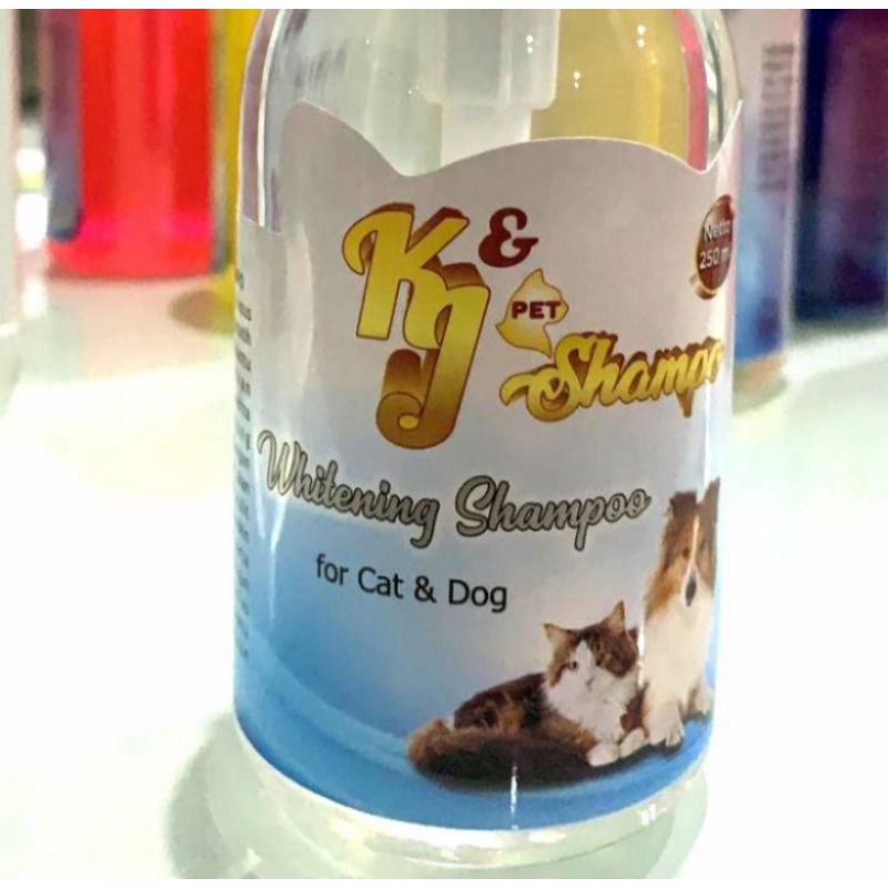 K&amp;J shampo kucing dan dog whitening 250ml